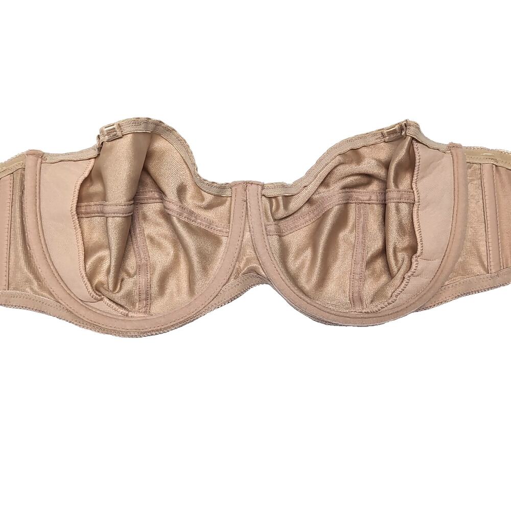 Fantasie of England Convertible Bra UK Size‎ 42B Beige Underwire Clear Straps - Picture 3 of 10